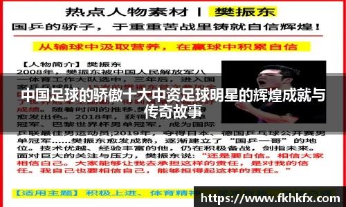 中国足球的骄傲十大中资足球明星的辉煌成就与传奇故事